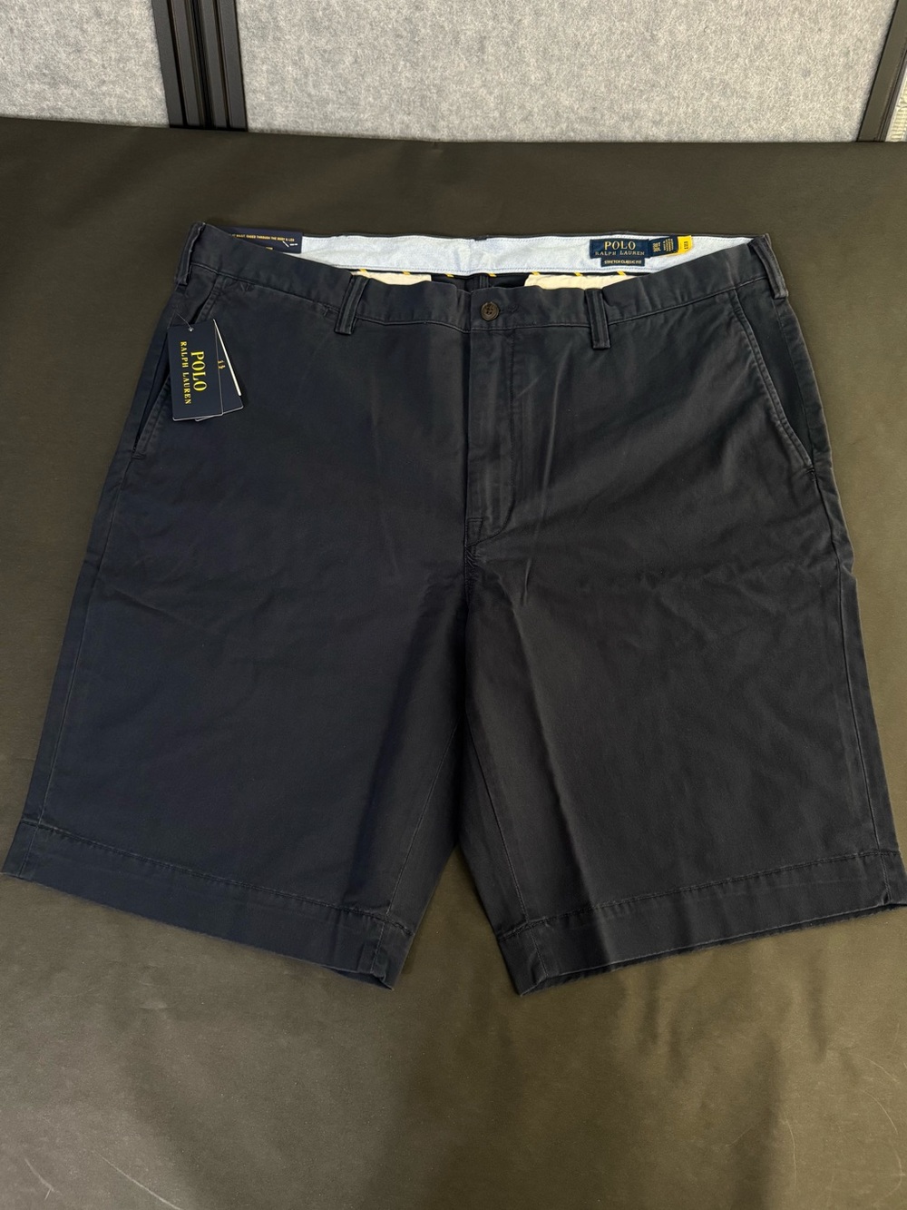 Polo Ralph Lauren Shorts Men's Tall Blue Stretch Classic Fit Chino 38T